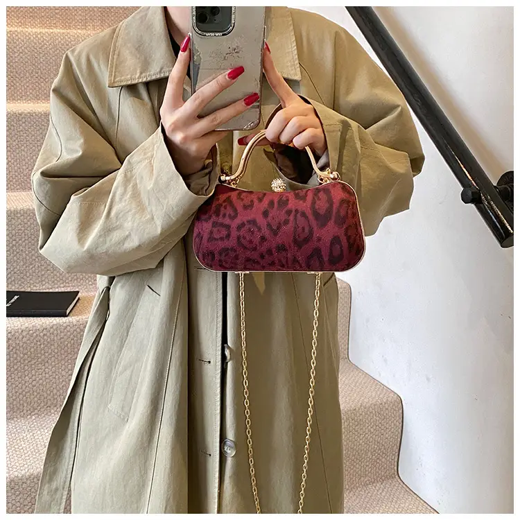Leopard Print Chain Shoulder Bag Women 2024 — feature 14