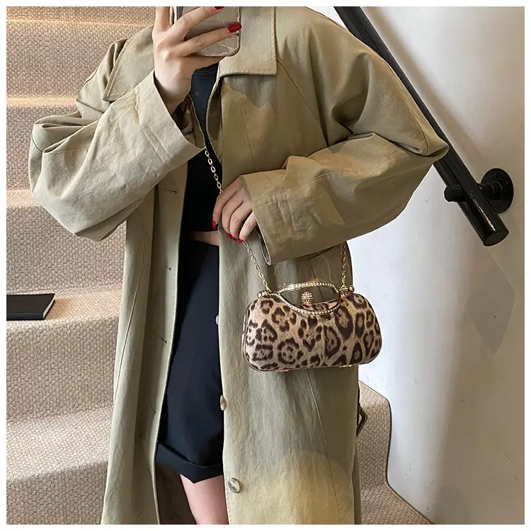 Leopard Print Chain Shoulder Bag Women 2024 — feature 19