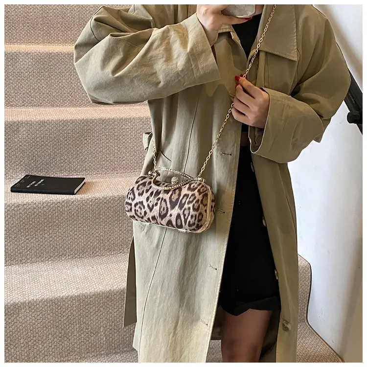 Leopard Print Chain Shoulder Bag Women 2024 — feature 20