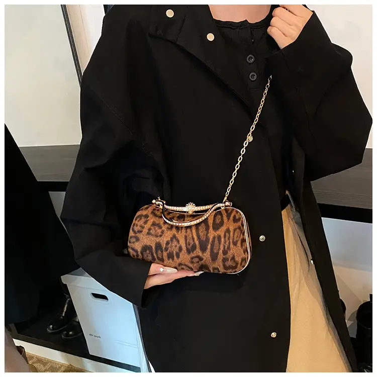 Leopard Print Chain Shoulder Bag Women 2024 — feature 25