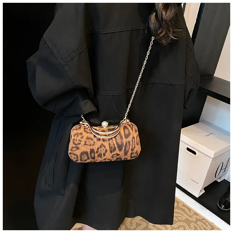 Leopard Print Chain Shoulder Bag Women 2024 — feature 26