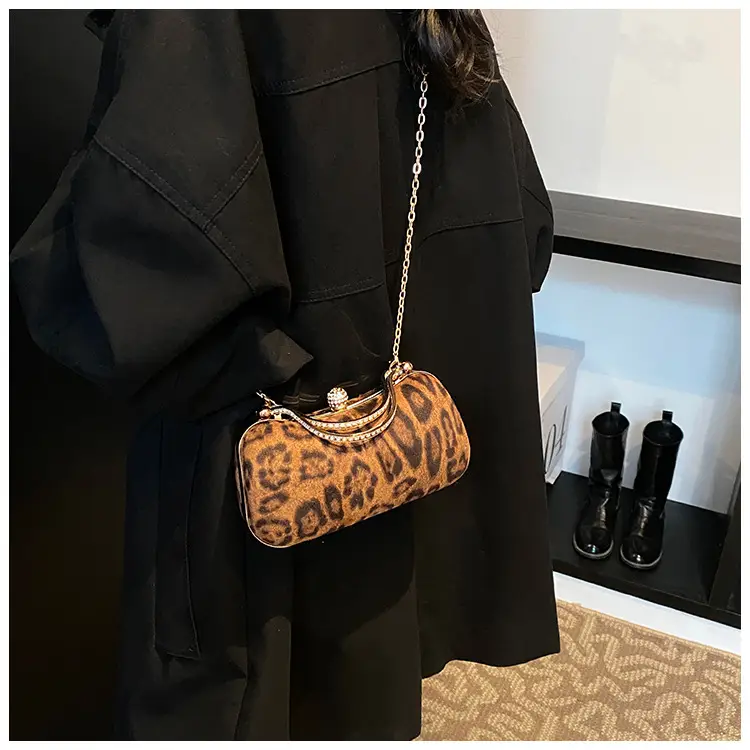 Leopard Print Chain Shoulder Bag Women 2024 — feature 27