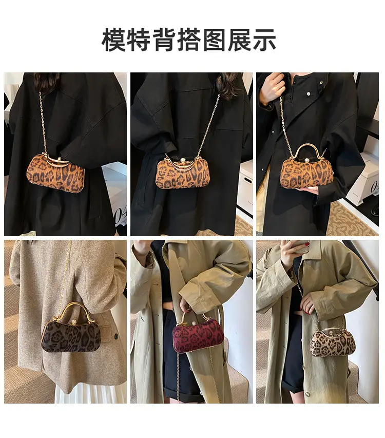 Leopard Print Chain Shoulder Bag Women 2024 — feature 3