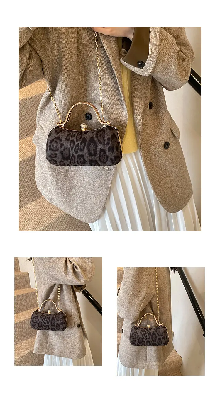 Leopard Print Chain Shoulder Bag Women 2024 — feature 5