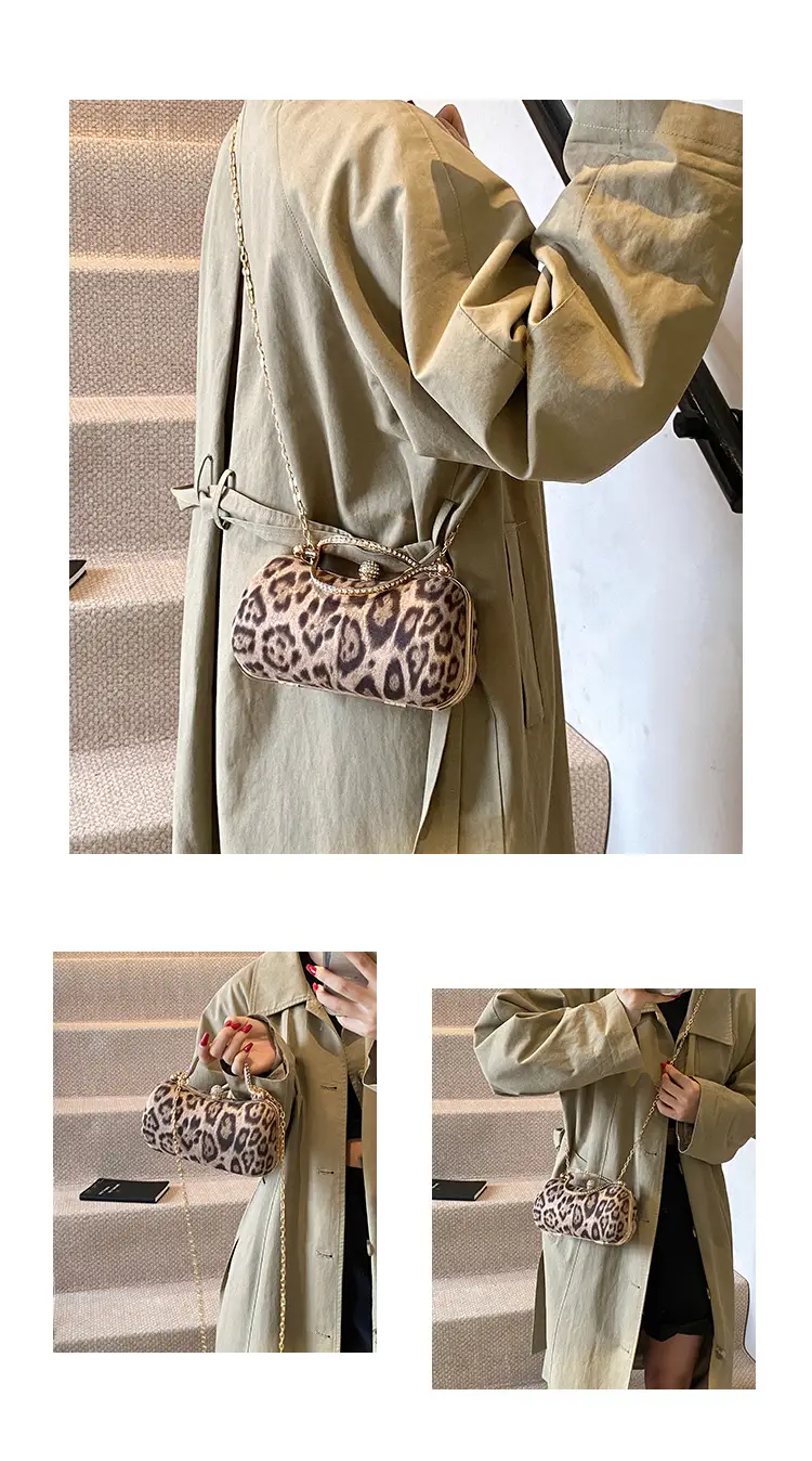 Leopard Print Chain Shoulder Bag Women 2024 — feature 7