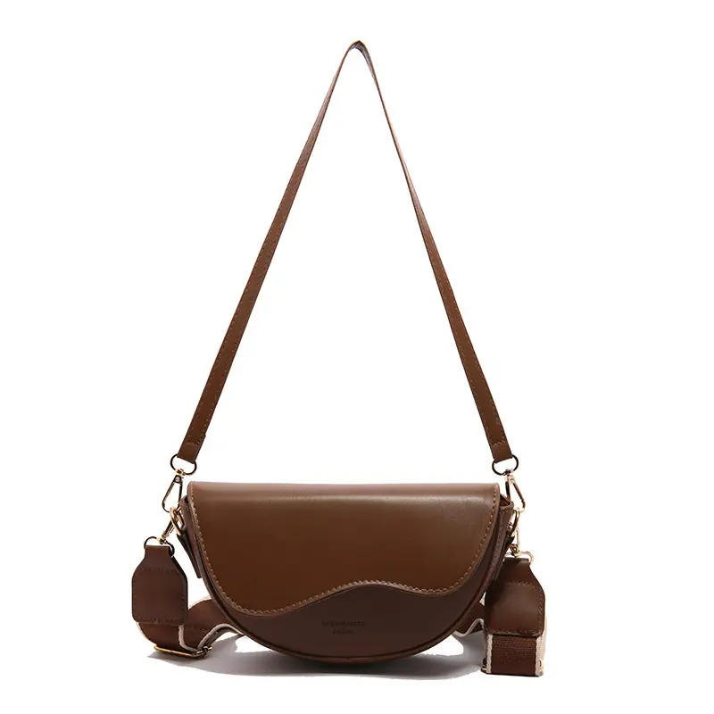Retro Crossbody Bag Women's Tan 2024 Autumn - Image 3