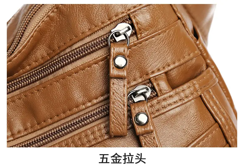 Silver Crossbody Shoulder Bag for Women with Leather Texture — feature 31