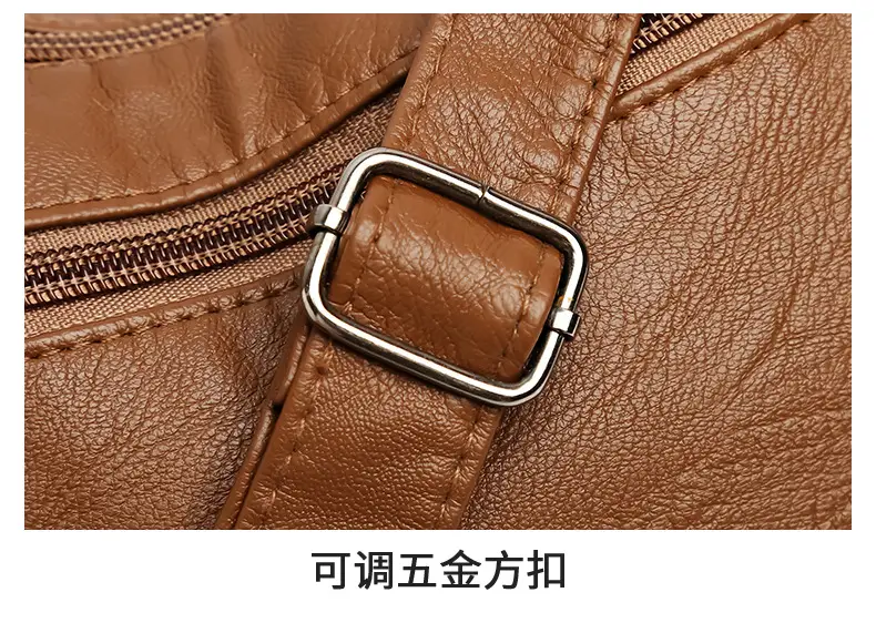 Silver Crossbody Shoulder Bag for Women with Leather Texture — feature 33