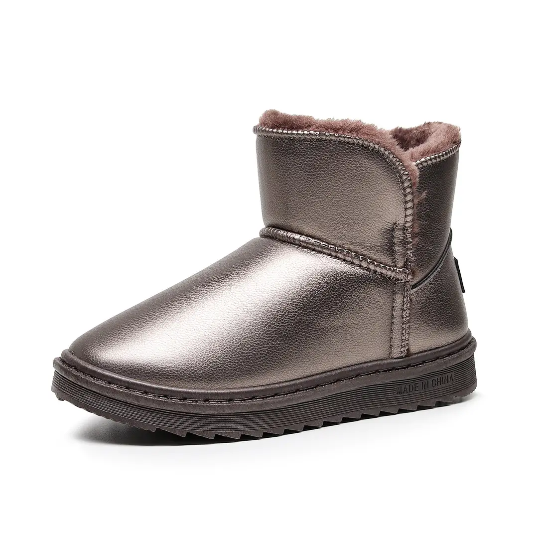 New fleece-lined Thickened Snow Cotton Women's Soft Bottom Non-slip All-match Women's Snow Boots Waterproof Cotton Shoes Women's Shoes - Image 2