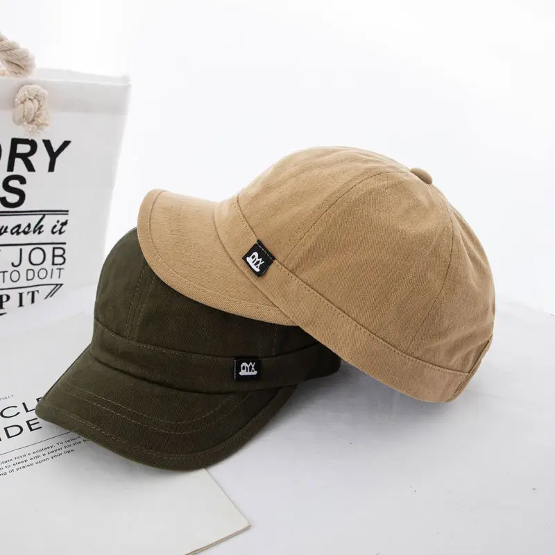 Men's Black Baseball Cap Short Bristle Olive Green - Image 7