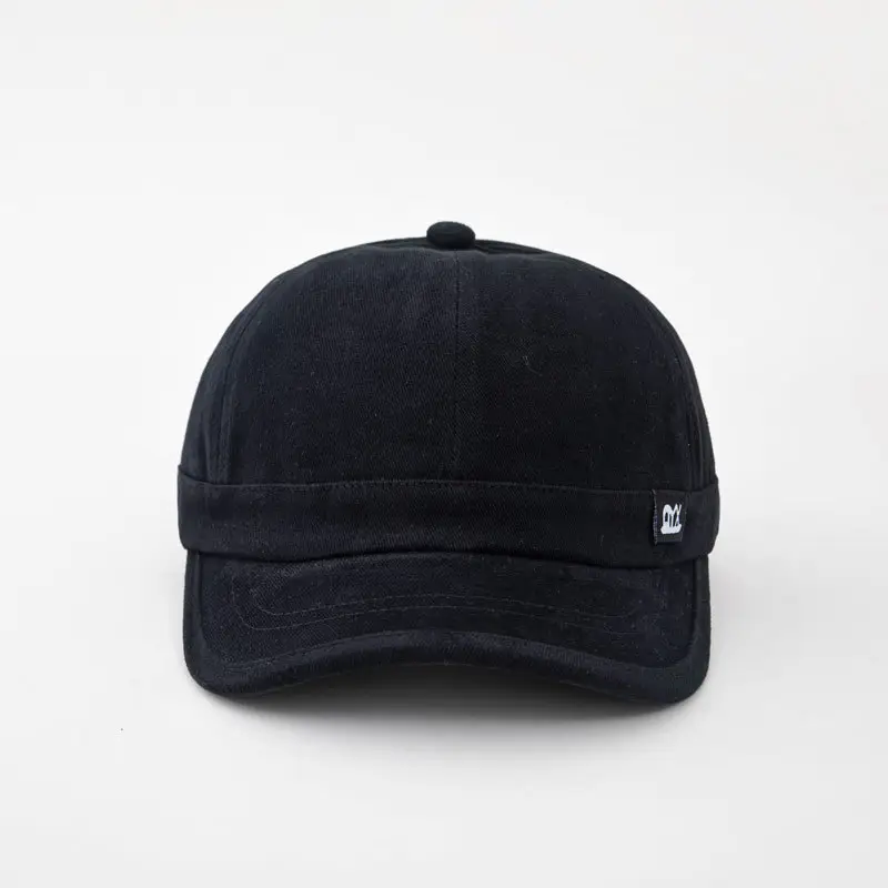 Men's Black Baseball Cap Short Bristle Olive Green — feature 10
