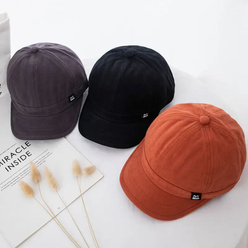 Men's Black Baseball Cap Short Bristle Olive Green — feature 2