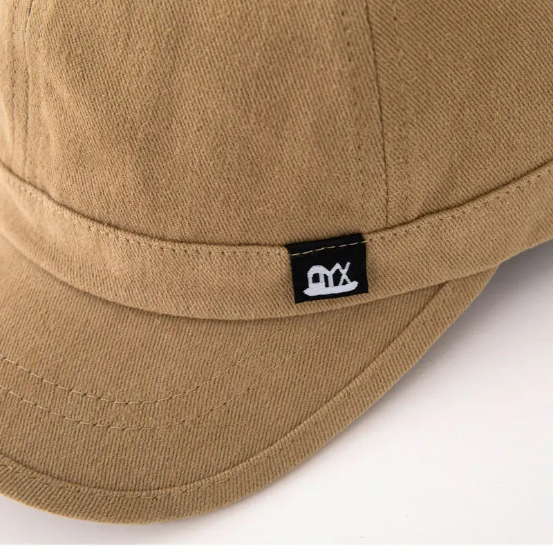 Men's Black Baseball Cap Short Bristle Olive Green — feature 7