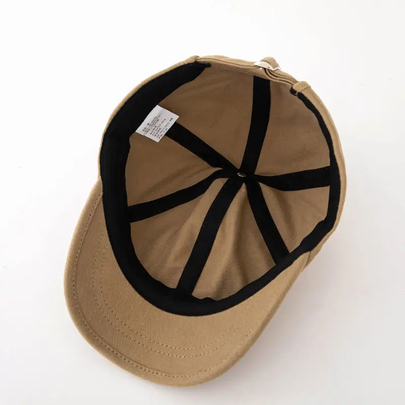 Men's Black Baseball Cap Short Bristle Olive Green — feature 8