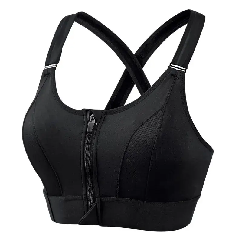 Adjustable Pink Sports Bra with Shockproof Design - Image 2