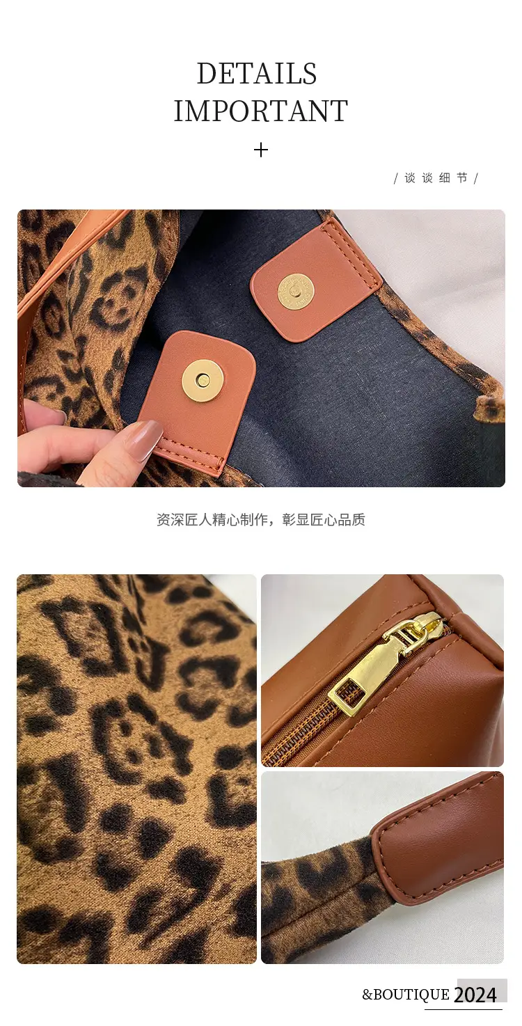 Leopard Print Women's Large Capacity Tote Bag — feature 4