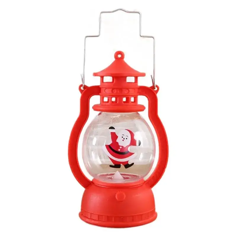Christmas Night Light Lantern Santa Claus Plastic Portable - Image 5