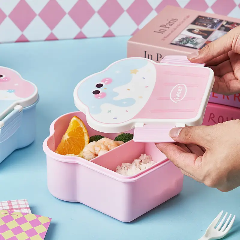 Creative Ice Cream Shaped Lunch Box for Students Lunch Box Lunch Box Cute Children's Portable Supplementary Food Box