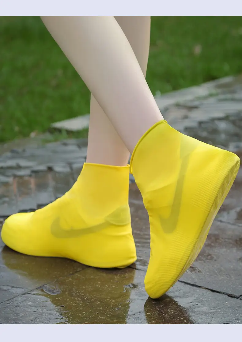Outdoor Waterproof Shoe Cover Carry-on Waterproof Anti-slip Snow-proof Wear-resistant Adult Latex Shoe Cover for Rainy Day — feature 13