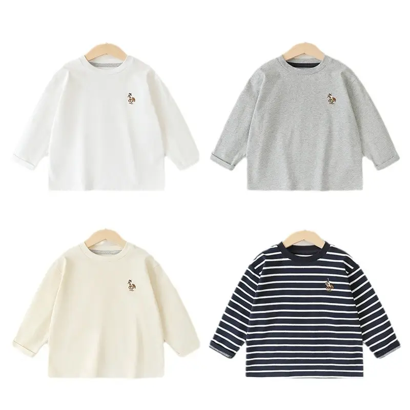 Boys Long Sleeve T-Shirt Sports Handsome Retro Design