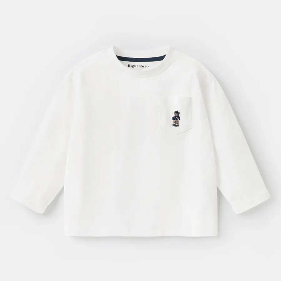 Boys Long Sleeve T-Shirt Sports Handsome Retro Design