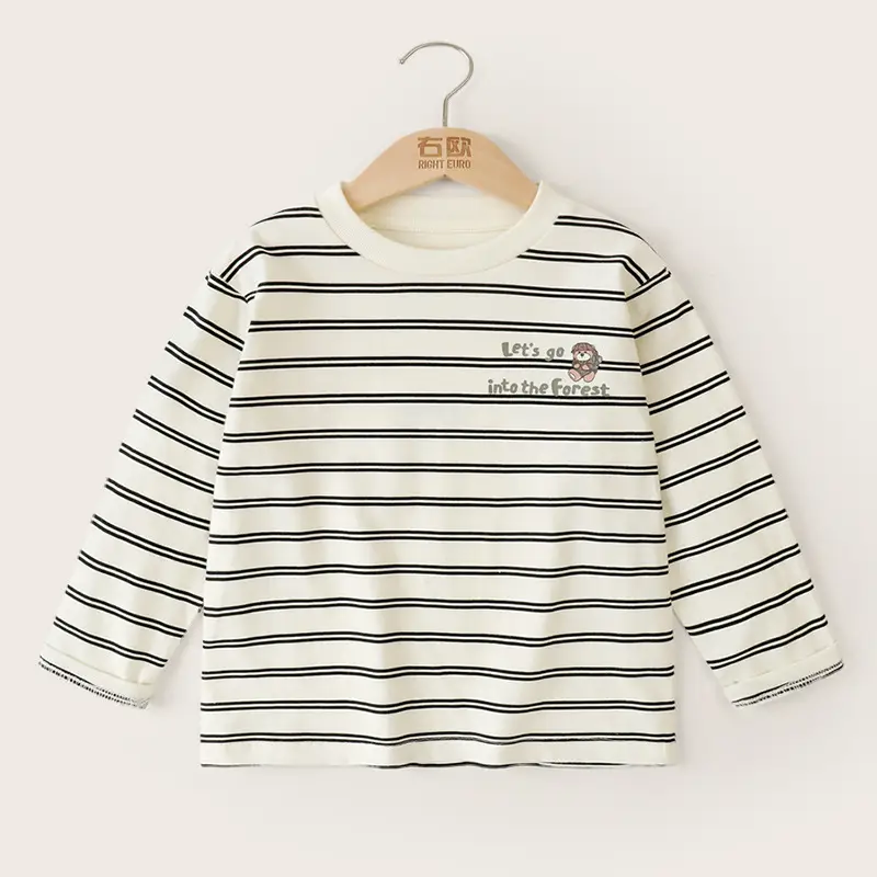 Boys Long Sleeve T-Shirt Sports Handsome Retro Design