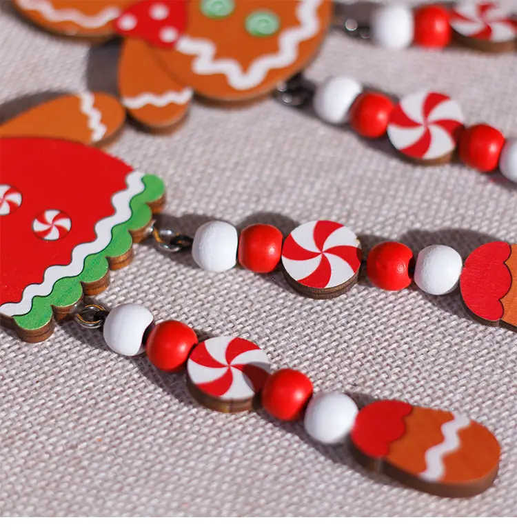 Gingerbread Man Christmas Hanging Pendant with Long Legs — feature 10