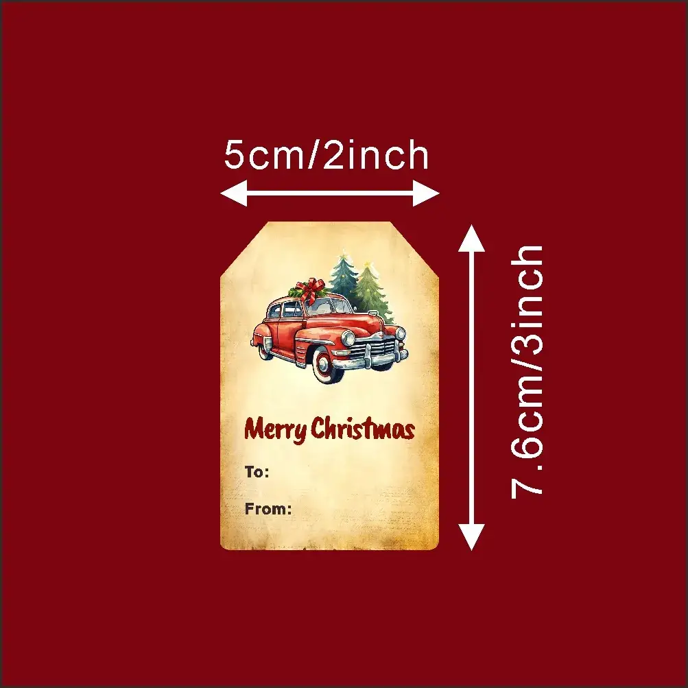 New Cross-Border 250 Self-Adhesive Christmas Stickers Gift Box - Image 8