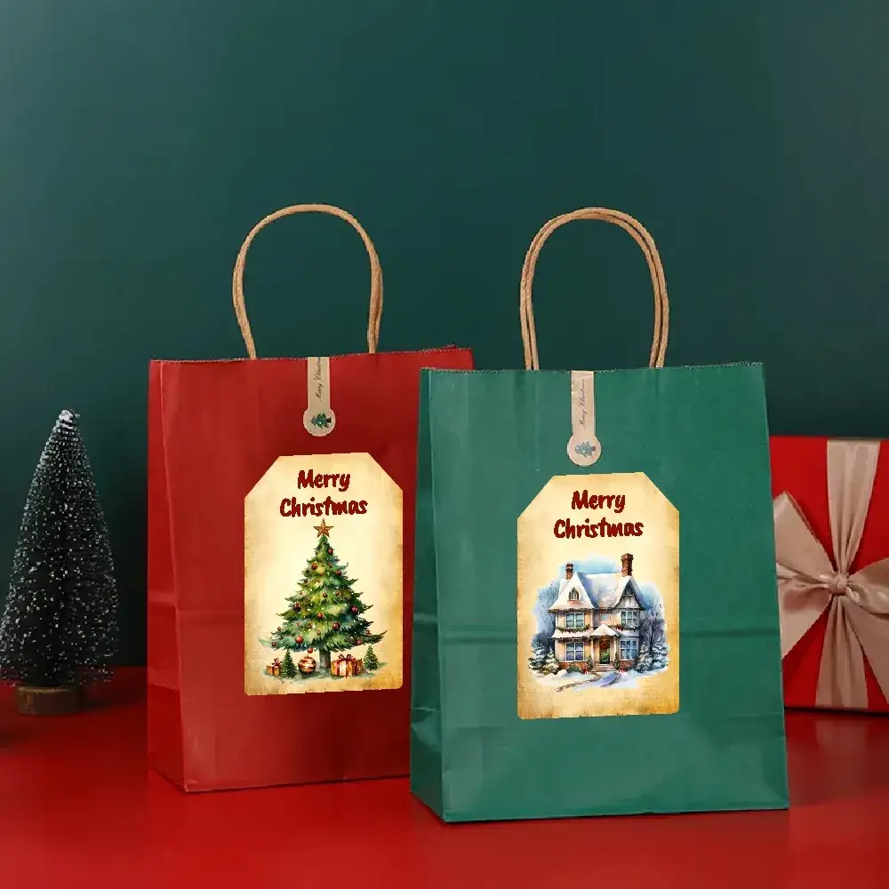 New Cross-Border 250 Self-Adhesive Christmas Stickers Gift Box — feature 10