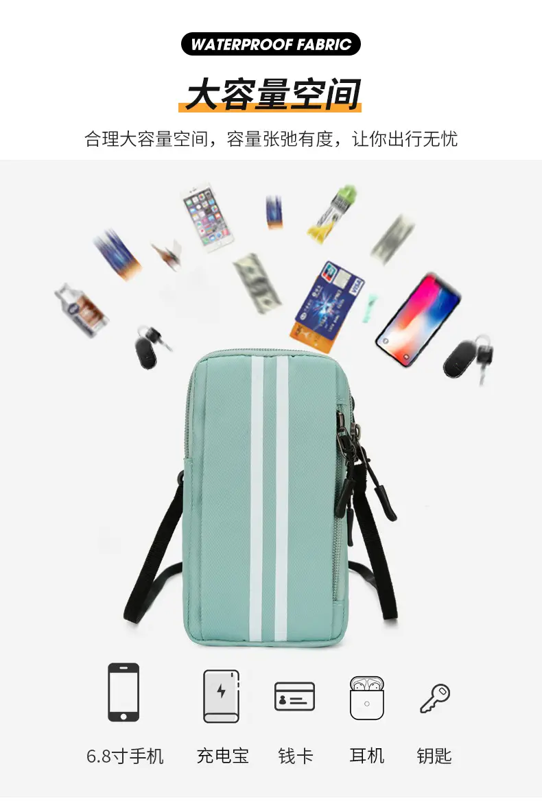 Small Shoulder Crossbody Phone Bag for Men Women — feature 5