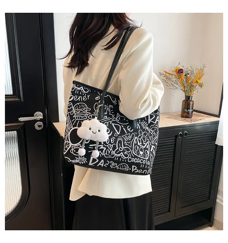Black Printed Crossbody Bag for Women Spring Summer — feature 10