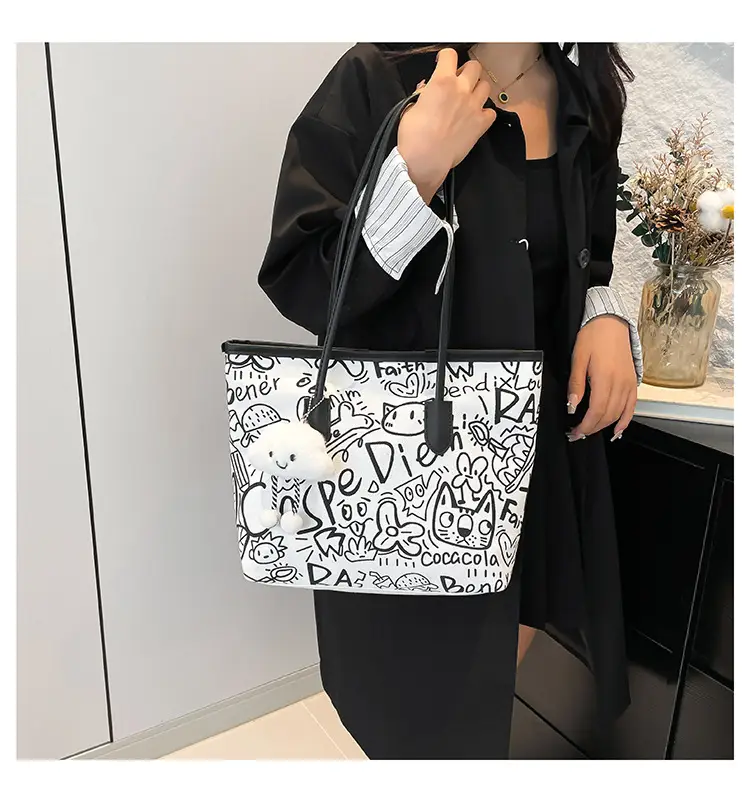 Black Printed Crossbody Bag for Women Spring Summer — feature 13