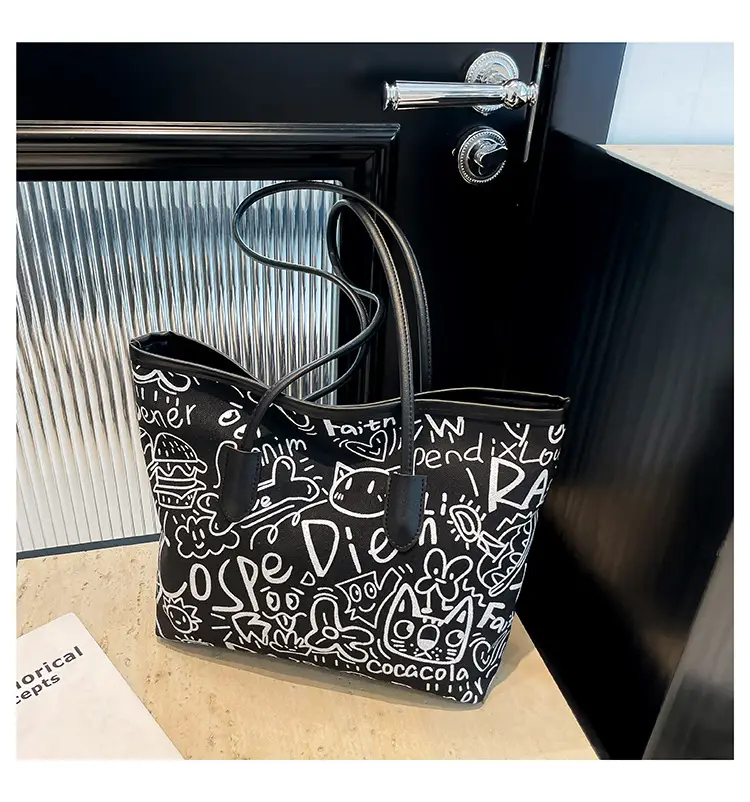 Black Printed Crossbody Bag for Women Spring Summer — feature 22