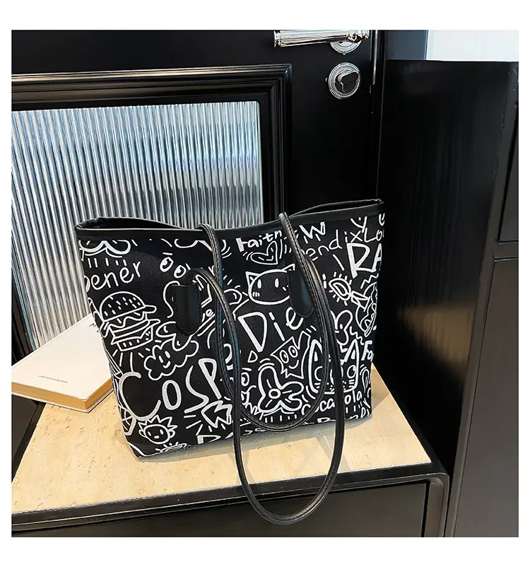 Black Printed Crossbody Bag for Women Spring Summer — feature 23