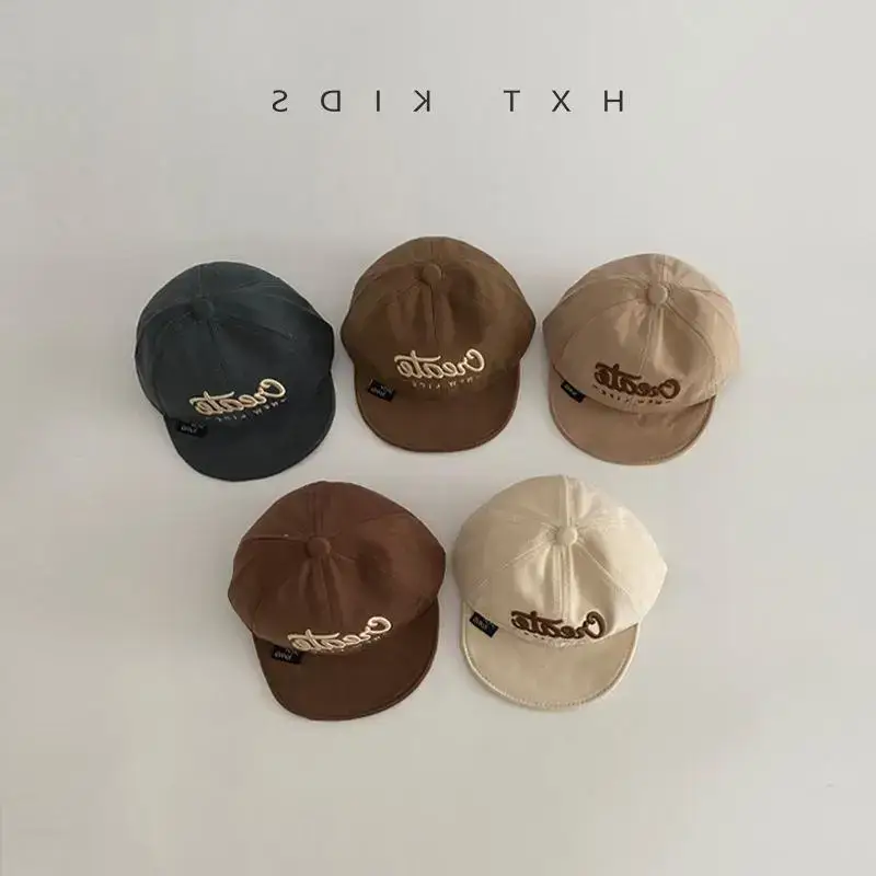 Brown Baby Cap with Small Embroidery for 1 Year Old - Image 7