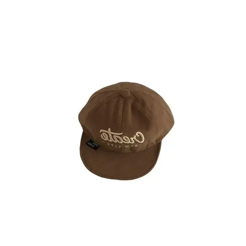 Brown Baby Cap with Small Embroidery for 1 Year Old - Image 10