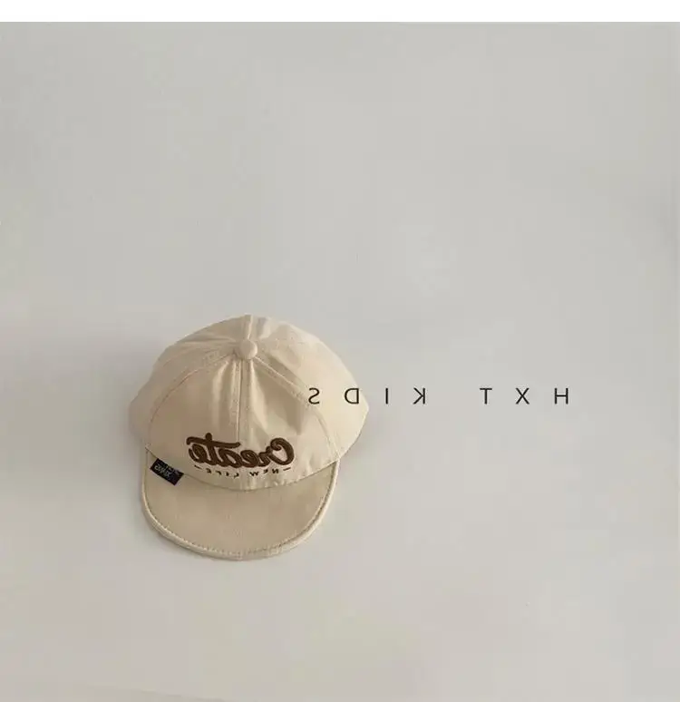 Brown Baby Cap with Small Embroidery for 1 Year Old — feature 6