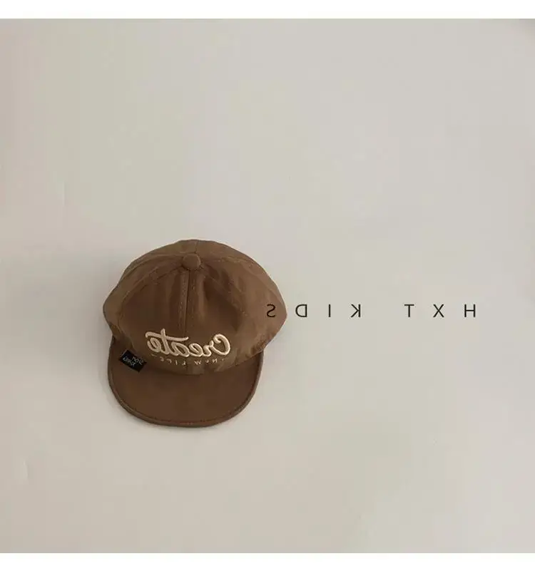 Brown Baby Cap with Small Embroidery for 1 Year Old — feature 8