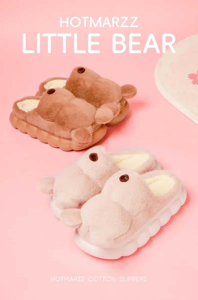 Women's Warm Cotton Non-Slip Slippers Moon Design — feature 1