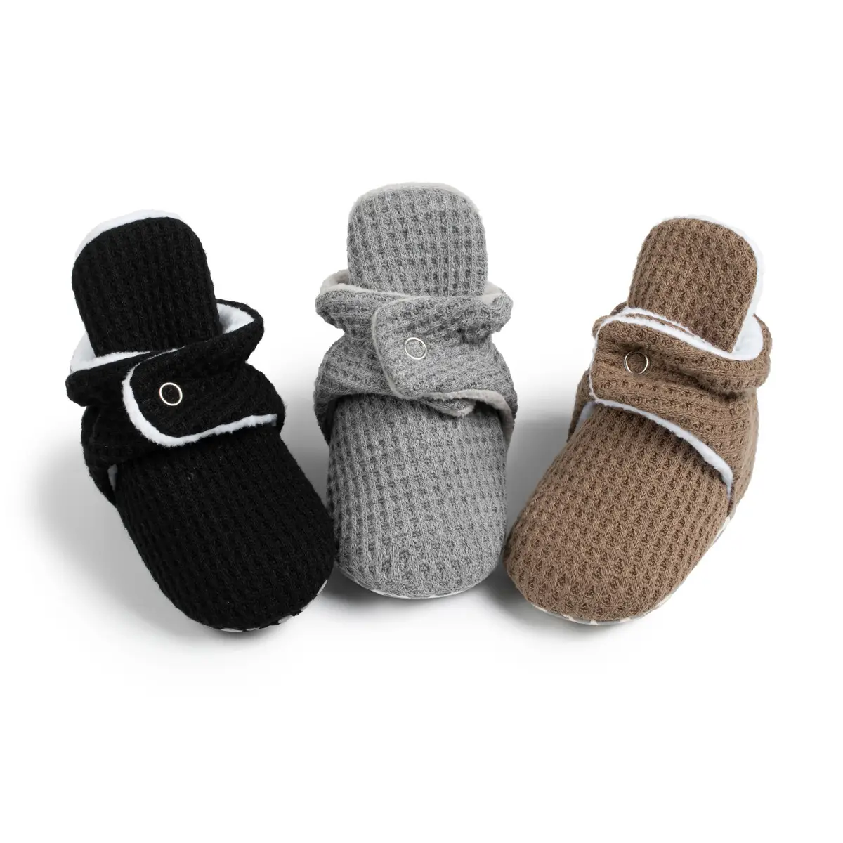 New Baby Socks with Buckle Strap Black Grey Brown — feature 5