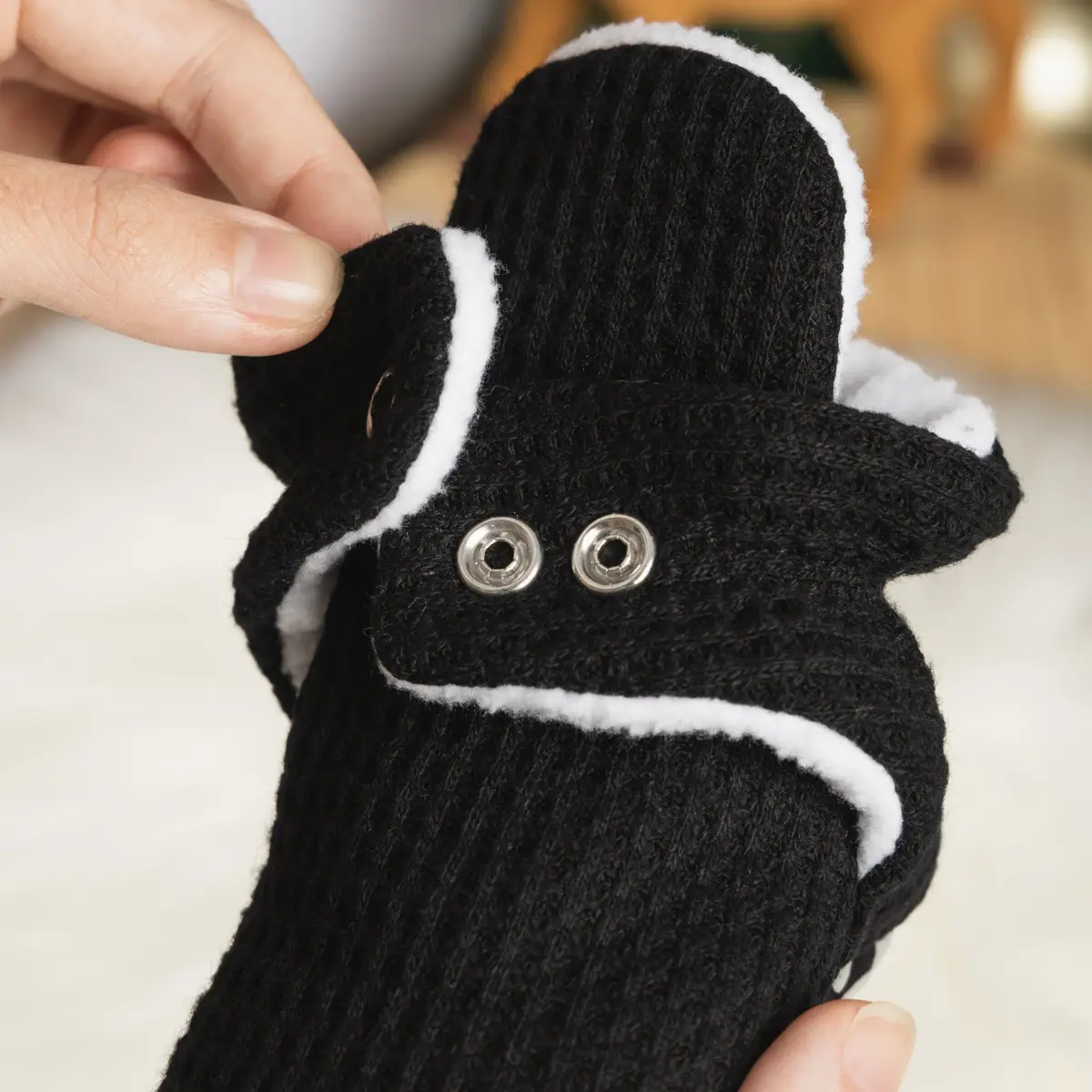 New Baby Socks with Buckle Strap Black Grey Brown — feature 9