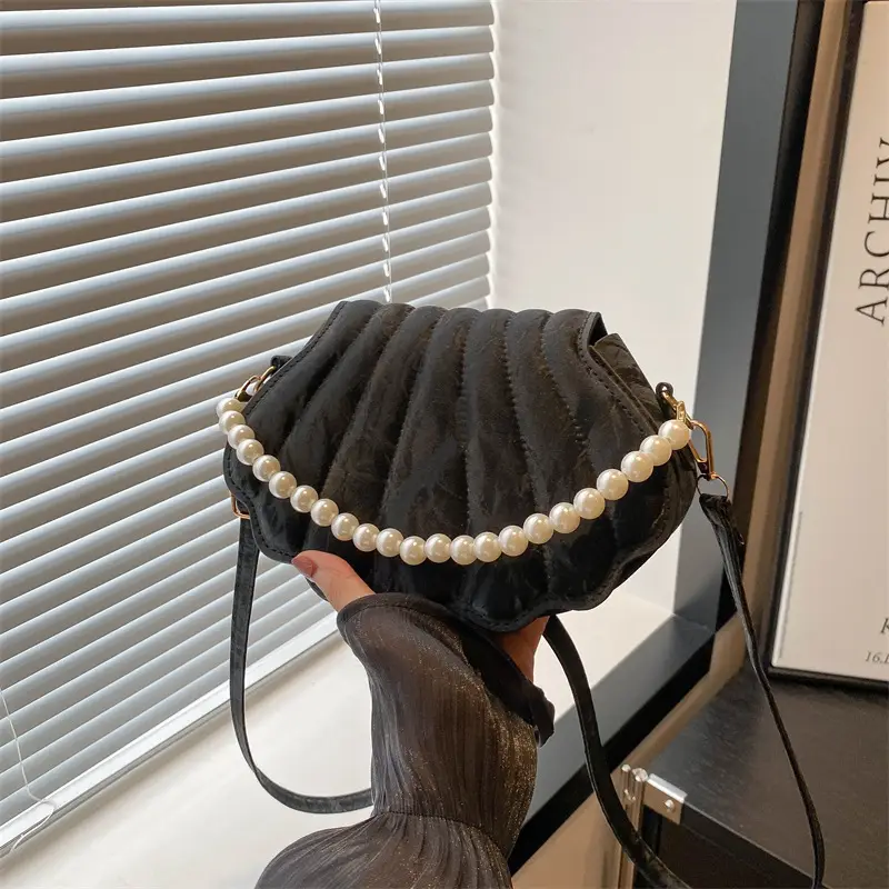 Pearl Embellished Pearl Crossbody Bag for Women - Image 6