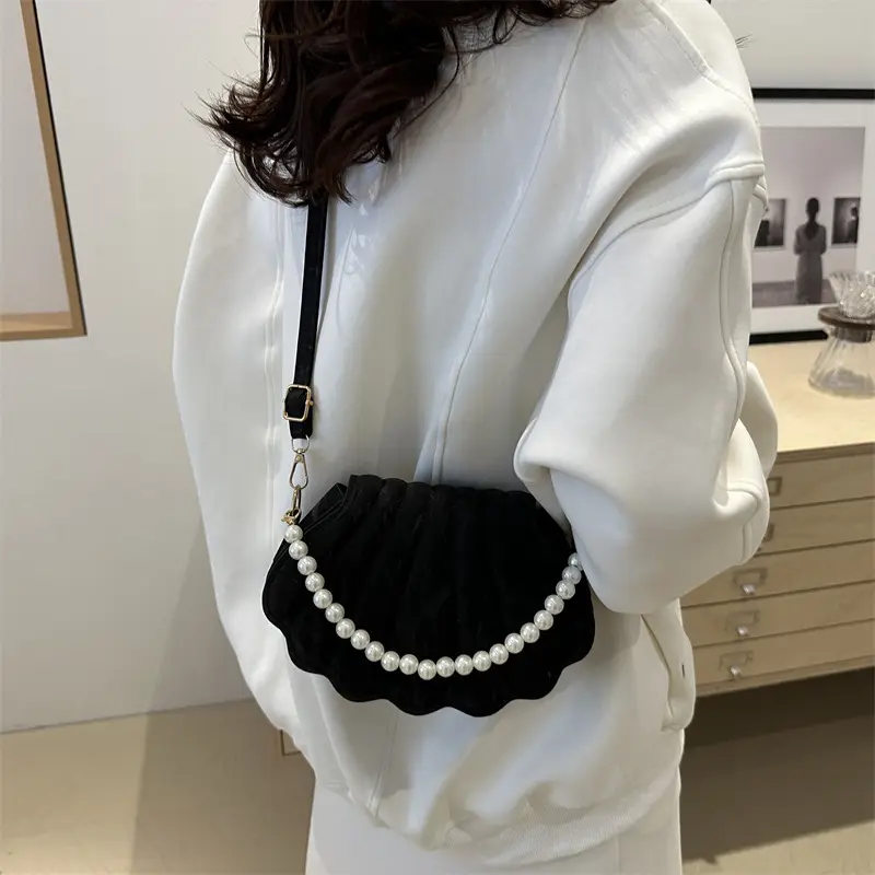 Pearl Embellished Pearl Crossbody Bag for Women - Image 8
