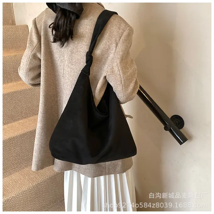 Women Suede Shoulder Bag Brown Large Capacity 2026 — feature 19