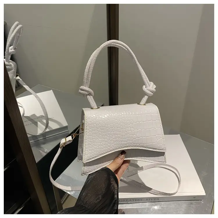 Gold Croc Textured Crossbody Bag for Women — feature 20