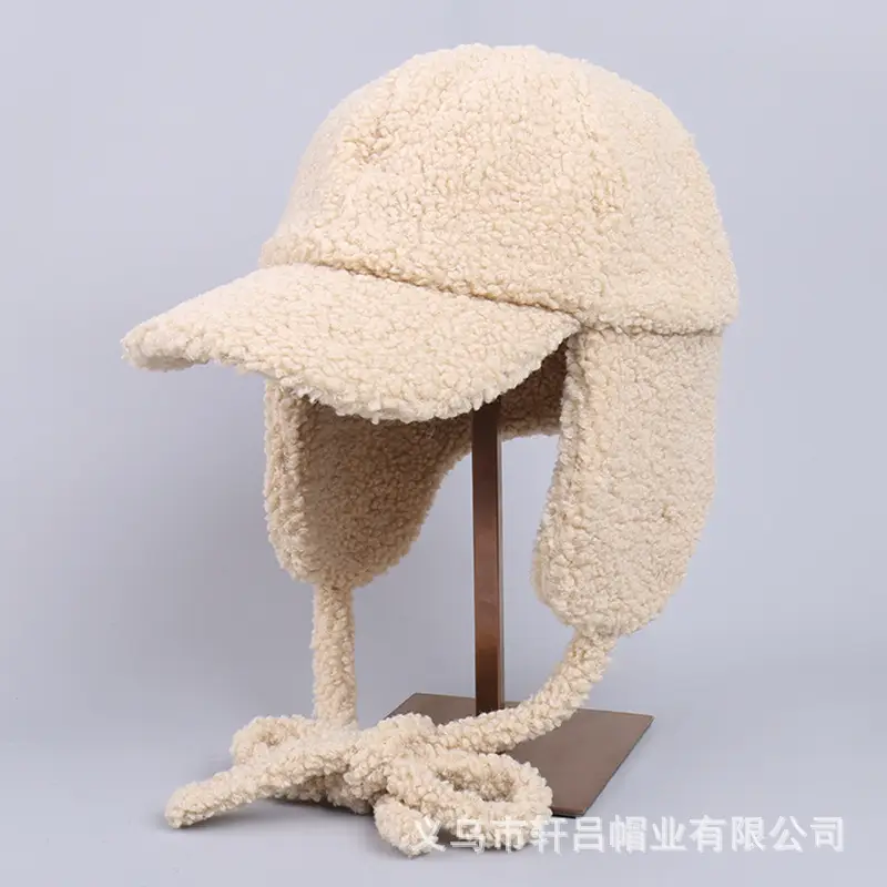 Japanese Lamb Velvet Baseball Cap for Women Winter Ski - Image 5