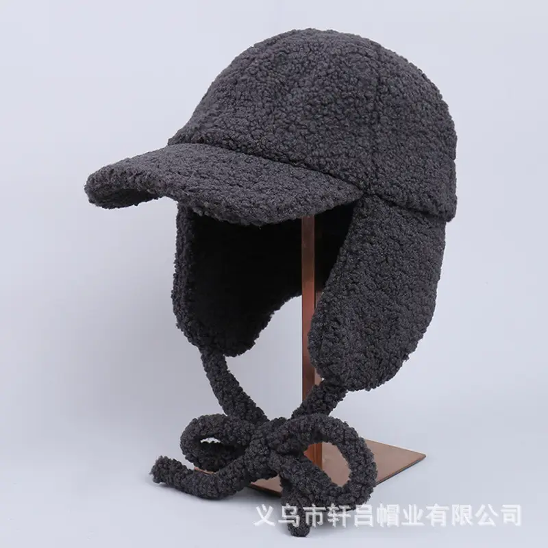 Japanese Lamb Velvet Baseball Cap for Women Winter Ski - Image 6