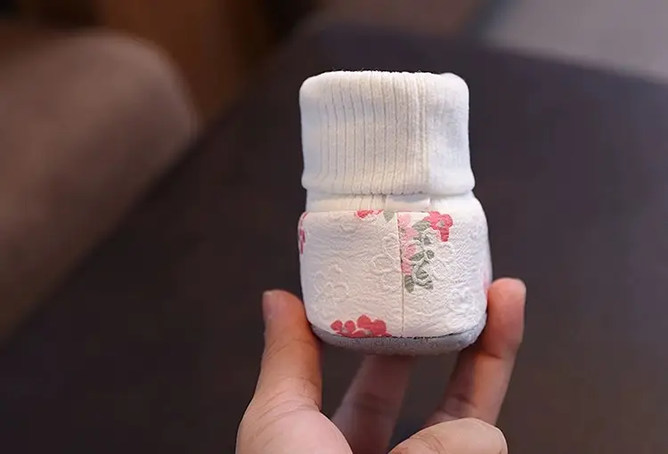 Newborn Floral Baby Shoes White 3-6Yr — feature 15