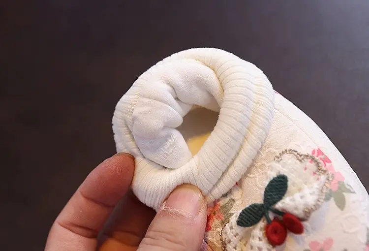 Newborn Floral Baby Shoes White 3-6Yr — feature 18