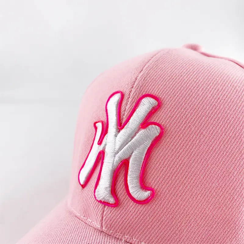 Pink My Letter Cap with LED Light for Men Women Night Running Outdoor - Image 6